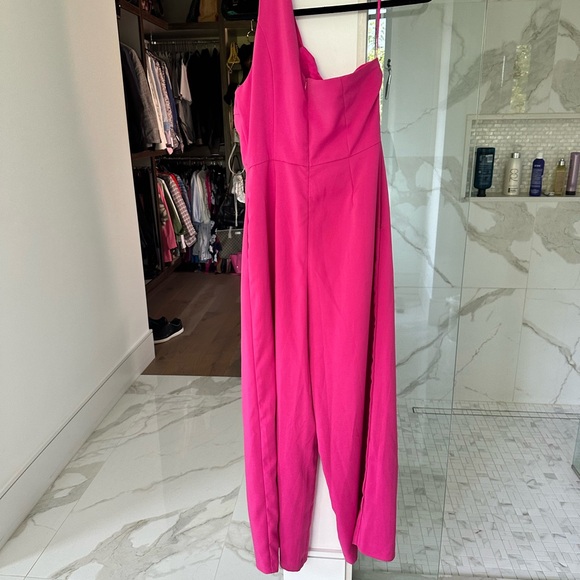 Hot pink fabulous wide leg sexy pantsuit. NWT!! - Picture 2 of 8